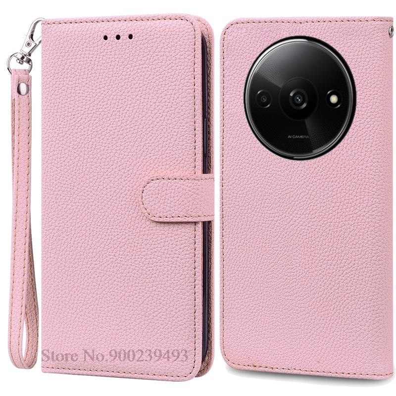 

Для Redmi A3X чехол кожаный флип-кошелек чехол для Xiaomi Redmi A3X чехол-книжка чехол-кошелек для Redmi A 3X A3X чехол Coque Fundas For Redmi A3X