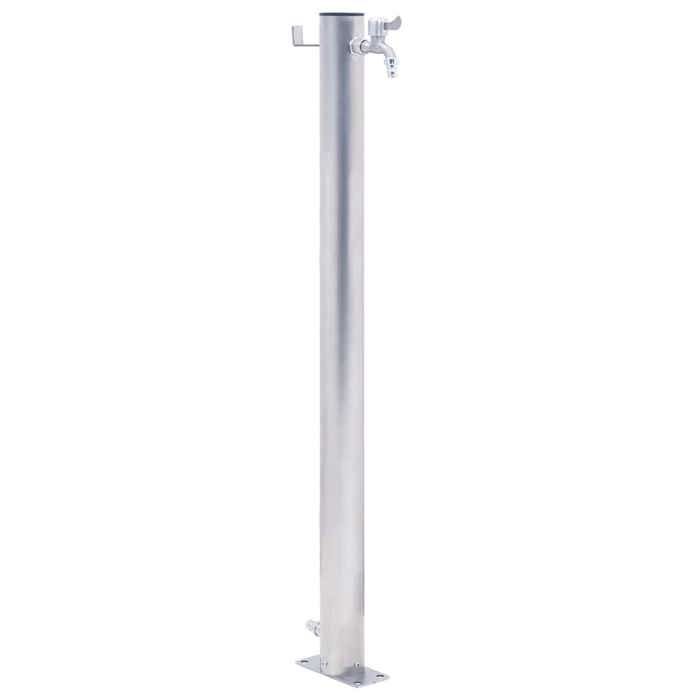 Colonne à eau de jardin - VIDAXL - Acier inoxydable - Base stable - Crochet pratique - Polyvalente