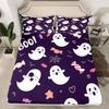 Cute ghost bedding set for boys, girls, teenagers, bats, pumpkin lanterns, Halloween