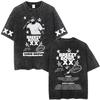 Rapper Chris Brown Breezy Bowl XX Tour  Vintage Washed Tshirts Men Women Hip Hop Fashion T Shirts Male Cotton Retro Tshirt
