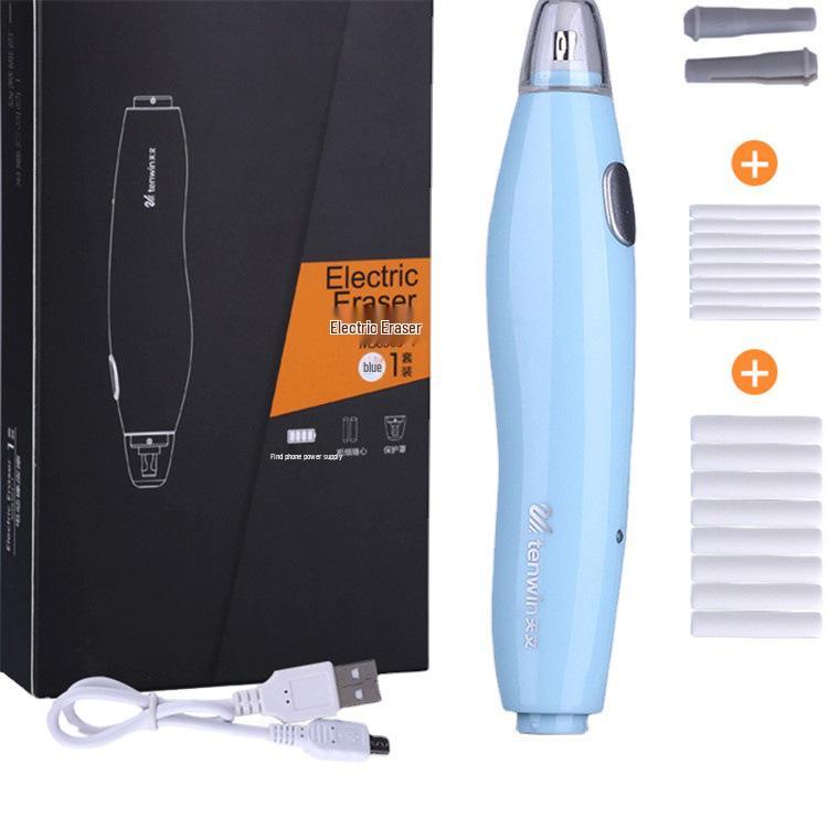 Automatic Cartoon Sketch Electric Eraser Set for Art & Highlighting