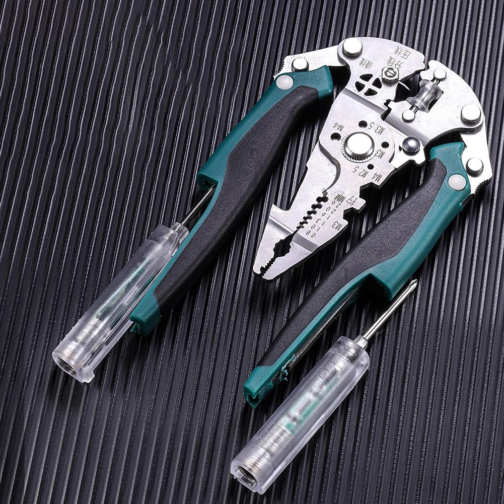Wire Stripping Tool Wire Stripper 11 In 1 Multifunctional W/ Measurement & Ergonomic Grip For Electrician Repairing Hand Tool