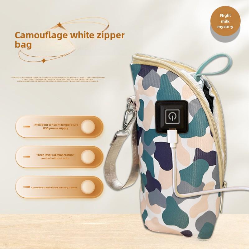USB Heated Bottle Insulation Sleeve with Three-Speed Temperature Control for Outdoor and Car Use