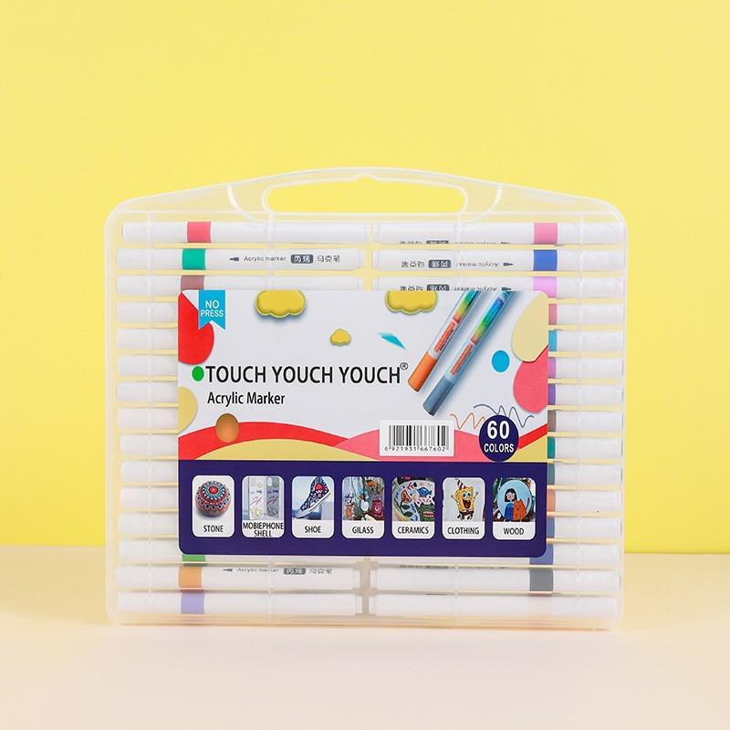 Acrylic Markers: 12, 48, 60, 80 Water-Based Colors for Student Art, Anime, Hand-Painting, Coloring, and Doodling.