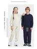 2026 Spring Terry 430g Kids Trendy Hoodie & Sweatpants Set - Casual Streetwear for Boys & Girls