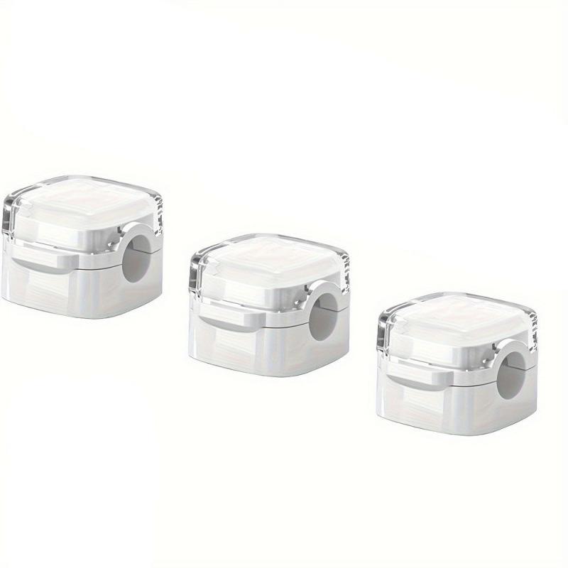 3-Pack Colorful Magnetic Cable Clips Cable Smooth Adjustable Cord Holder Under Desk Cable Management Wire Keeper Cable Organizer