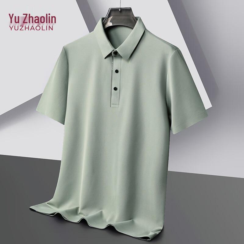 YUZHAOLIN Men s Thin Summer Lapel Short-Sleeve T-Shirt 2XL