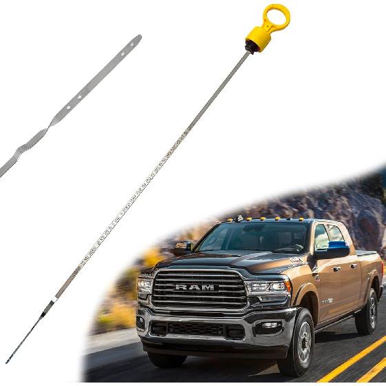 Transmission Fluid Dipstick Compatible with Dodge Ram 2500 3500 2007- 6.7L 68RFE Replacement Transmission Fluid Level Indicator 53034117AB