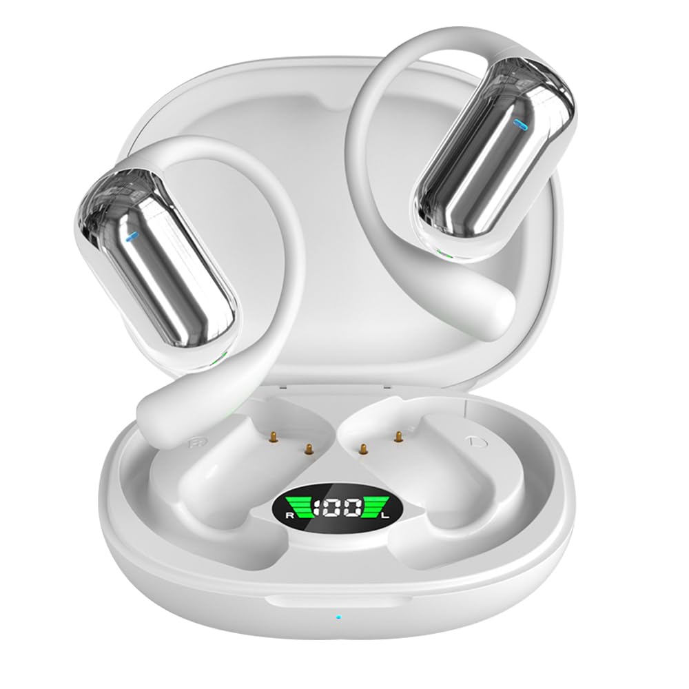 Improved SLuB Bluetooth True Wireless Air Conduction Sound Reduced Sound LED Automatic Compact and High Compatible with Multiple iOS and Android
