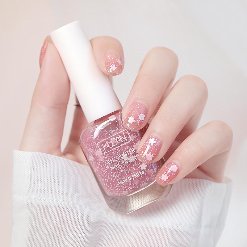 Matcha Green Quick-Dry Peelable Nail Polish - Odorless, No Bake, Long-Lasting Base Coat for Students
