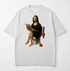 Funny Mona Lisa Toilet T-Shirt: Art Meme Parody Tee
