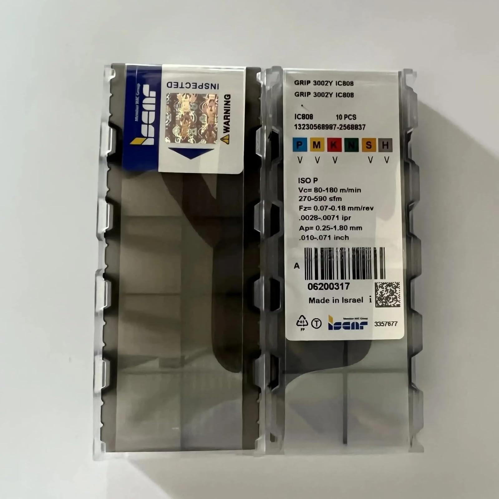 

GRIP3002Y IC808 /Industrial indexable Carbide Inserts 10 PCS