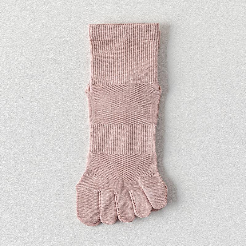 

Носки с пятью пальцами, Женские короткие носки из чистого хлопка, Антибактериальные и против грибка стопы, Сетчатые дышащие носки до середины икры с пальцами, Женские носки с раздельными пальцами 1 pair