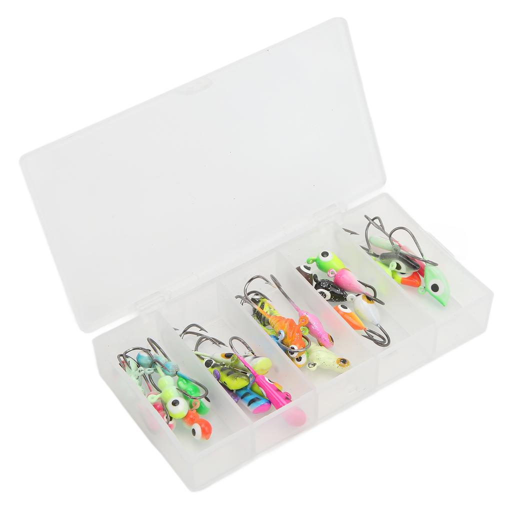 Winter Ice Fishing Lure Jigs Artificial Small Ice Fishing Hook Mini Head Hook Jigs Bait