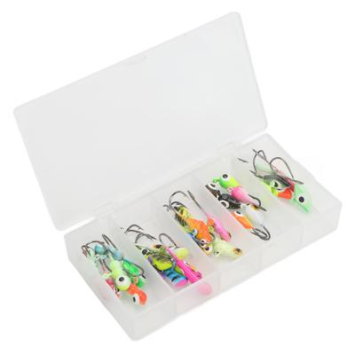Winter Ice Fishing Lure Jigs Artificial Small Ice Fishing Hook Mini Head Hook Jigs Bait
