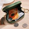 New Fashion Heart Shaped PU Leather Coin Purse Women Tassels Zipper Wallet Key Holder Bank Card Coin Bag Girls Mini Handbag