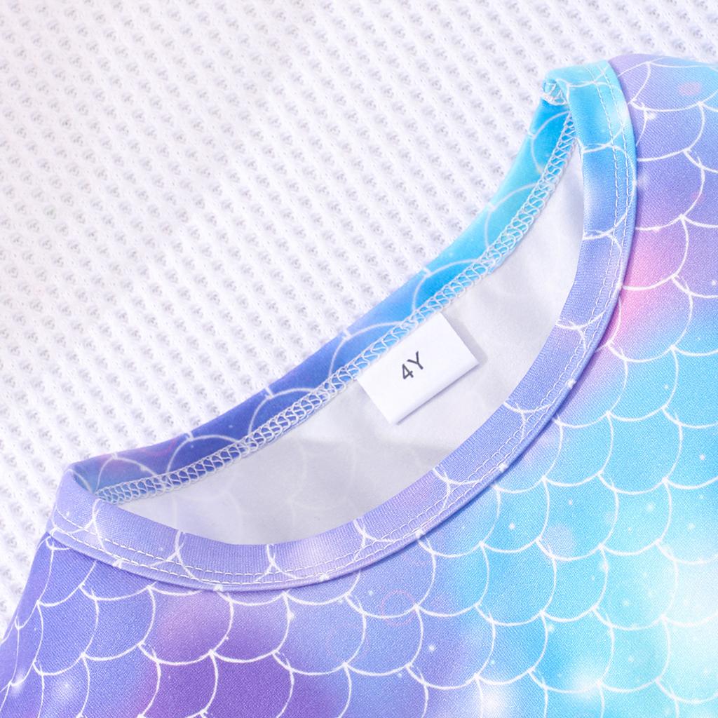 Girls Fashion Fishscale Gauze Princess Dress Spring Summer Casual Dress for Children