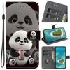 Handmade PU Leather Flip Case for iPhone X/11/12/13/14/15/16/17 Series - Anti-Slip Shockproof Cover with Wrist Strap & Heart/Rose Cat Designs