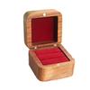 Square Rings Bearer Box 1/2 Slots Jewelry Organizer Simple Rings Display Case  Couple