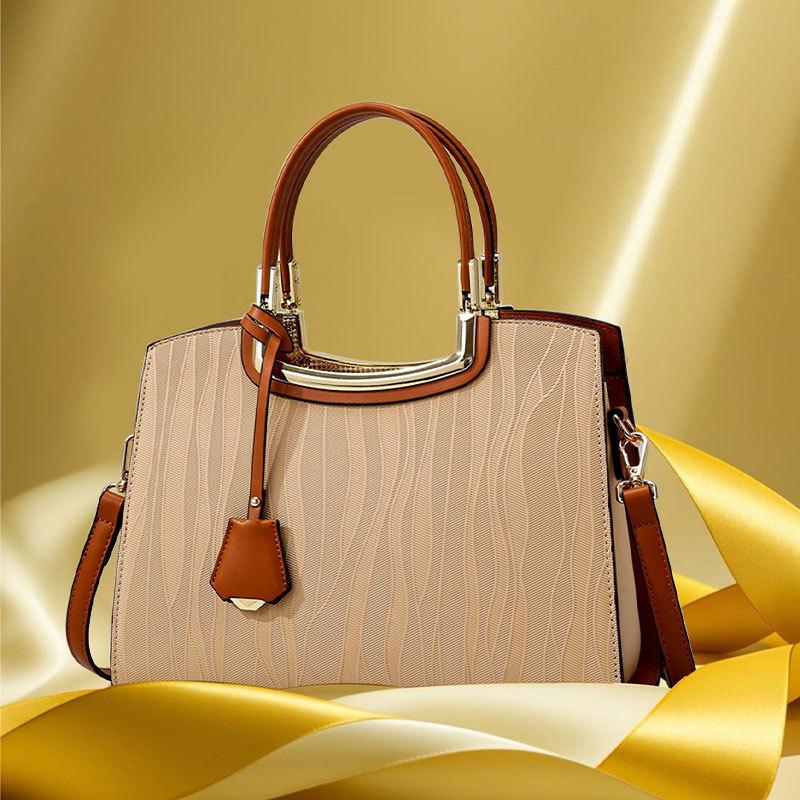 Women's Handbag, Simple and Fashionable, Mom's Bag, Versatile, Large Capacity Shoulder Bag, Women's Daily Commuting Handbag