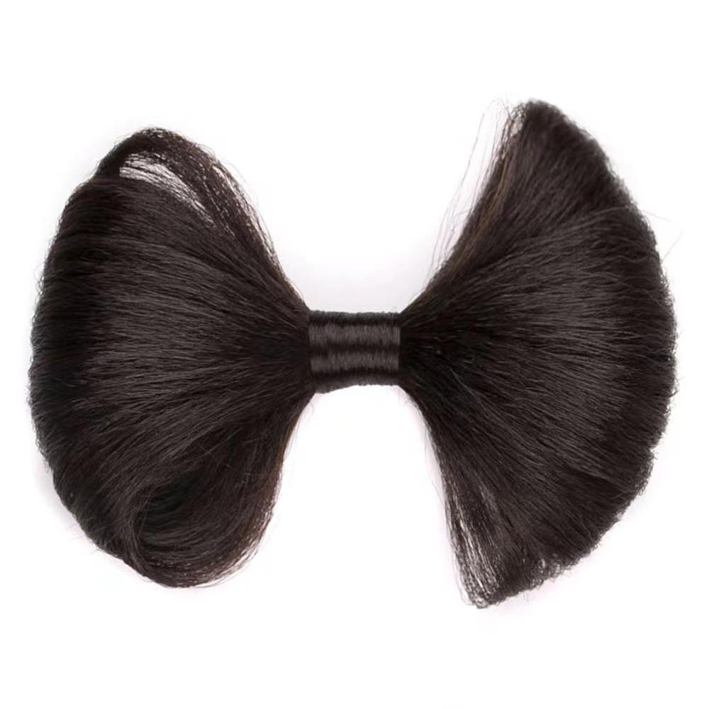 

Synthetic Bow Hair Clip Natural Headdress Hairpins Fashion Bow-knot Hair Bun Women Brown Black