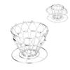 HandMade Coffee Filter Stand DripType 3Holes Foldable Stainless Steel CakeType Coffee Filter Holder(Silver )
