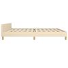 Vidaxl Bed Frame Without Mattress, Cream, 200X200 Cm, Upholstered