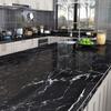 Black Marble Self Adhesive Waterproof Wallpaper for Kitchen Cabinets Countertops Door Wall Sticker PVC Contact Paper