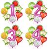 Fruit Aluminum Film Balloon Set Summer Cool Pool Party Decoration Children'S First Year Scene Arrangement Photo