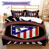 Ensemble couette et taies d'oreiller Atleti Décoration de maison Cadeau d'anniversaire (1 housse de couette + 2 taies d'oreiller, sans garniture.)