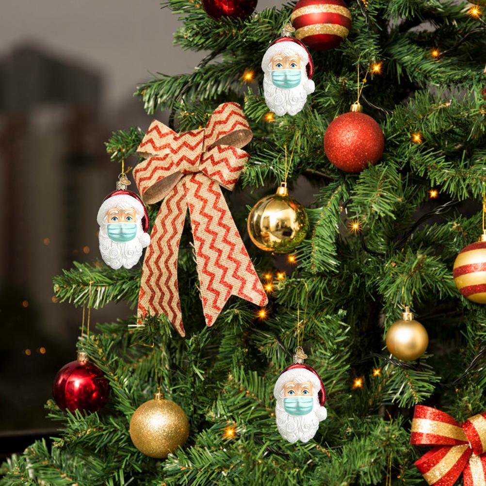 Resin Santa Claus Christmas Tree Ornaments Pendant Hanging Gifts Xmas Decor for Home Party