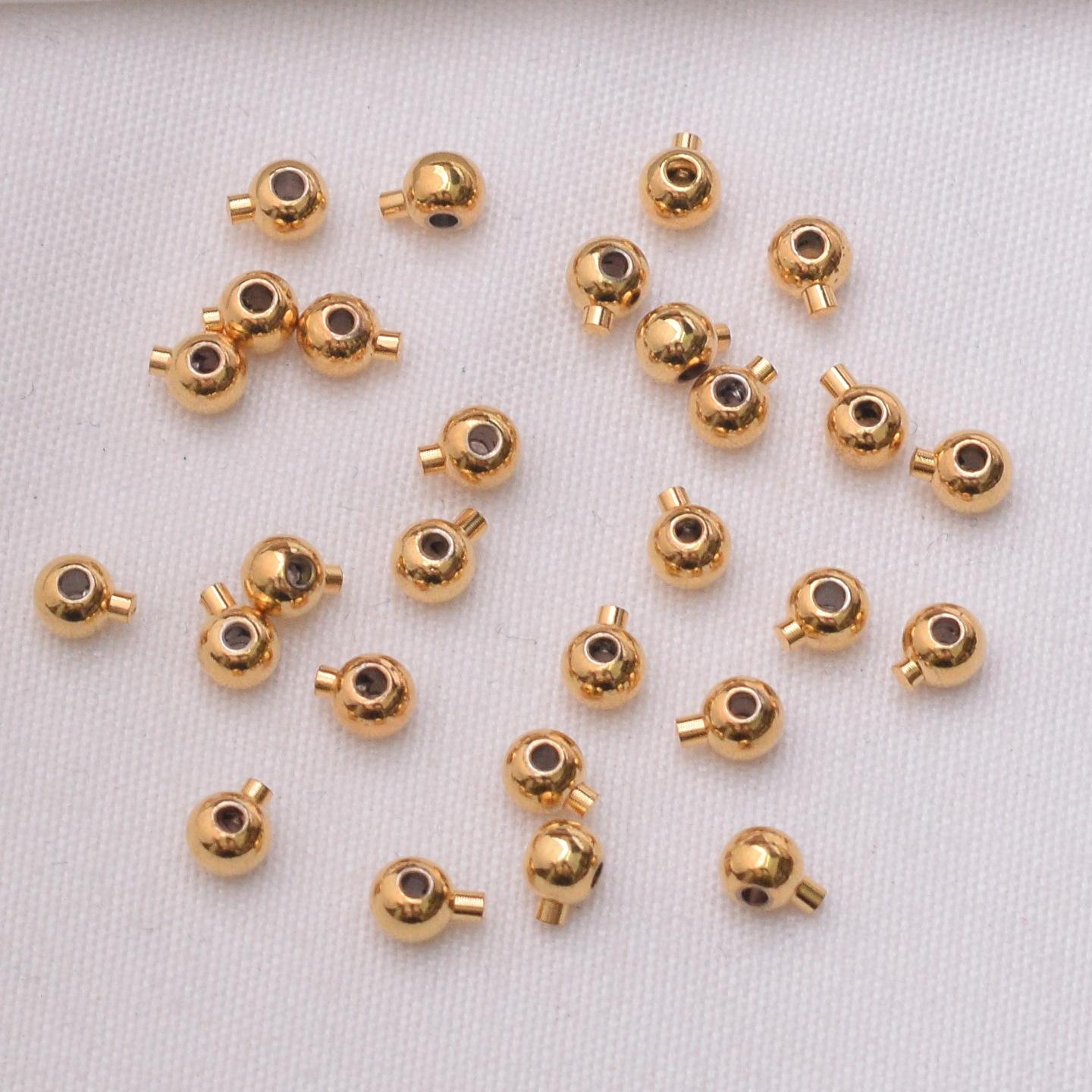 

10 шт. Невыцветающая пряжка для позиционирования скороварки из вакуумного золота 24 карат, круглая пряжка для позиционирования, сделай сам, ручная работа, окончание браслета, ожерелье, зажим, пряжка