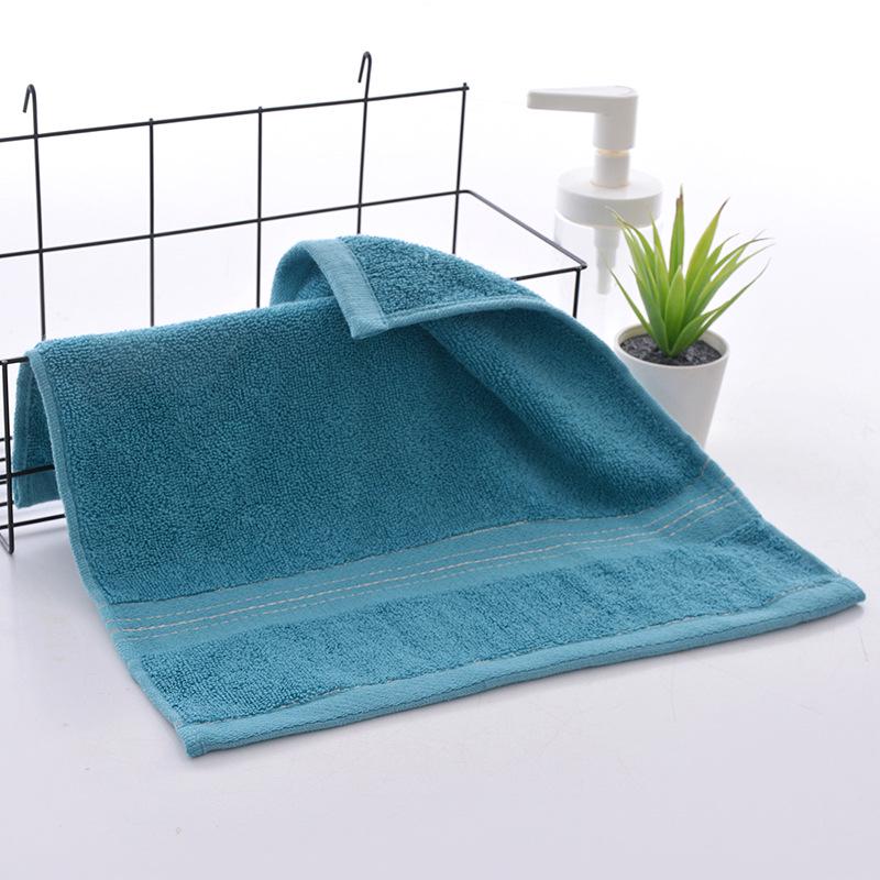 Solid Color Soft Cotton Baby Towel - 35x35 Cm, Absorbent for Face Wash & Saliva, Ideal for Children