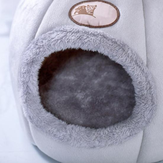 Yousheng Cat Nest Cat Head Design Non-Slip Fabric Stuffed Kitty Cave for Outdoor