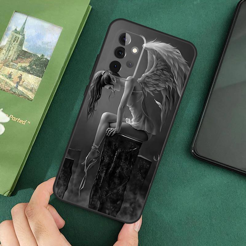 Fallen Angel Wings Art Case For Samsung Galaxy A55 A05 A06 A35 A15 A53 A33 A13 A22 A32 A52 A14 A34 A54 A16 Cover