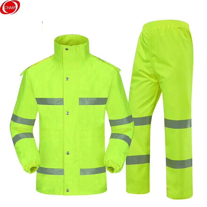 CNMF High-Visibility Reflective Split Rain Suit 2XL (180cm)