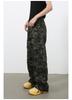 Nirben American Vibe Retro Camouflage Heren Wijde Werkjeans