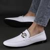 Fashion Genuine Leather Men Shoes Casual Brand Formal Mens Loafers Moccasins Italian Breathable Slip On Male Boat Shoes New Men Flats