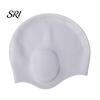Lightweight Swimming Cap Adults Silicone Cap, Waterproof Non-slip Elastic Pool Swim Hat, Men Women Ear Protection Bathing for Short Long Hair