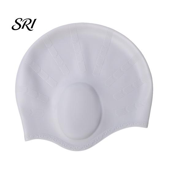 Lightweight Swimming Cap Adults Silicone Cap, Waterproof Non-slip Elastic Pool Swim Hat, Men Women Ear Protection Bathing for Short Long Hair