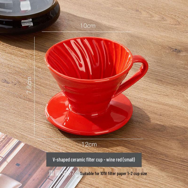 Oeny European Ceramic Pour-Over Coffee Filter Cup
