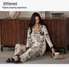 Autumn/Winter Modal Cotton Women's Long Sleeve Pajamas Set with Hyaluronic Acid - High-End Spring Style for Indoors and Outdoors