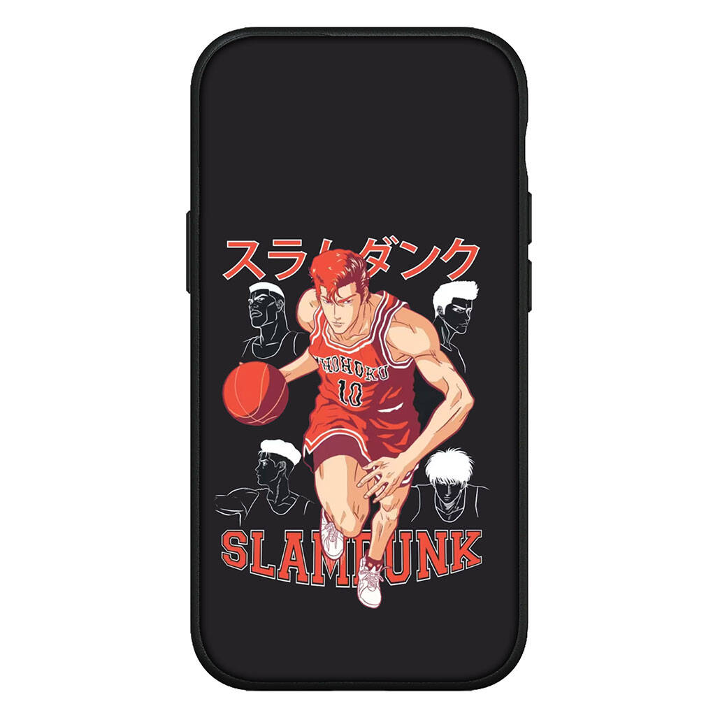 for Samsung Galaxy S25 S24 S23 iPhone 17 16 15 Xiaomi Redmi Note 14 13 12 11 Plus Pro Max XR Phone Case Lovely Slam Dunk Basketball OPPO Huawei Cover