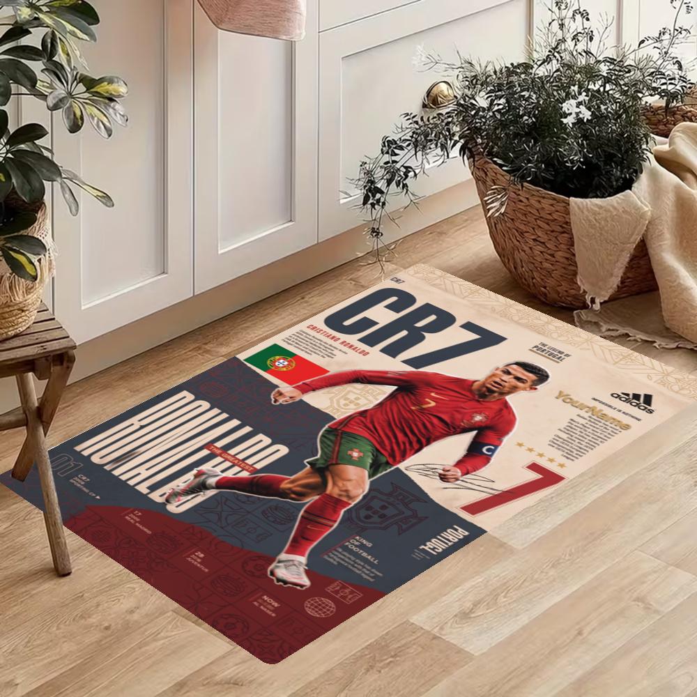 Cristiano Ronaldo Kitchen Carpet Nonslip Floor Mat Ideal For Indoor And Outdoor Entryway Door Mat Laundry Room Bathroom Foot Mat