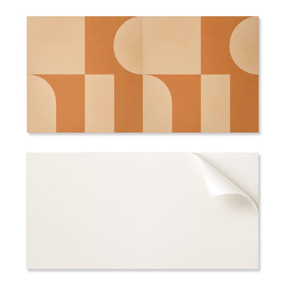 Zestaw Kafelków Pcv Z Wzorem Do Salonu Samoprzylepne Abstrakcyjny Wzór Geometryczny 10X40X20 Cm