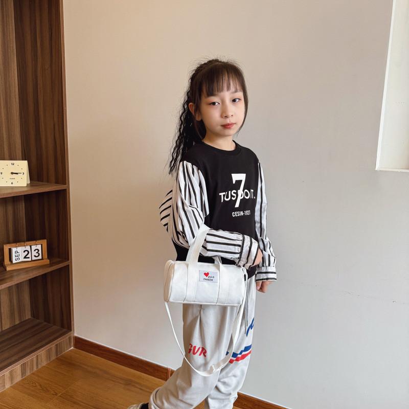 And Stylish Durable Unisex Kids Bucket Bag With Fun Letter Patches Ideal For Adventures Daily
