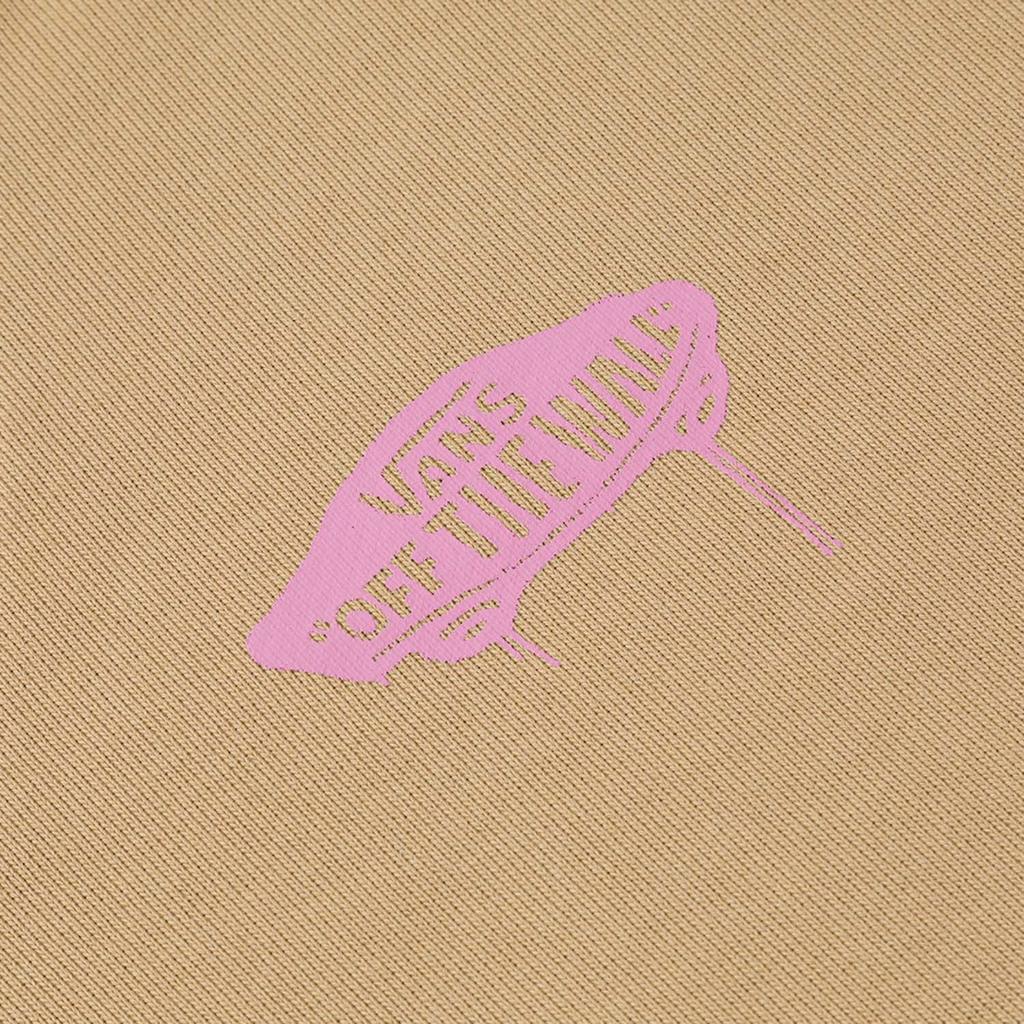 Vans Logo Letter Stand Collar Long Sleeve Sweatshirt Unisex sweatshirt Light-Brown VN000KCZ4MG