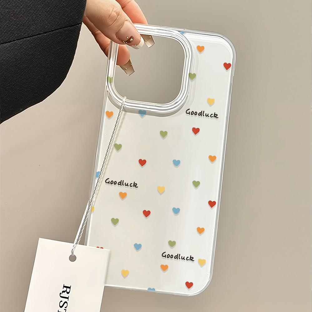 Painted Phone Case for iPhone 12 13 15 16 iPhone 16 12 13 14 15 Pro  14 15 16 Pro Max Coverage Shockproof Anti-Fingerprint Fresh Style Protective Case