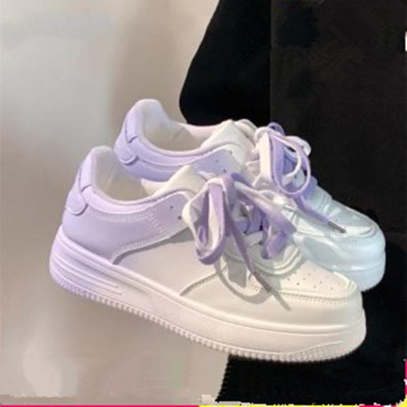 Frühling und Herbst Neue Stil Modische Komfortable Farbe Passenden Atmungs Casual Flache Schuhe Lauf Sport Weiße Schuhe