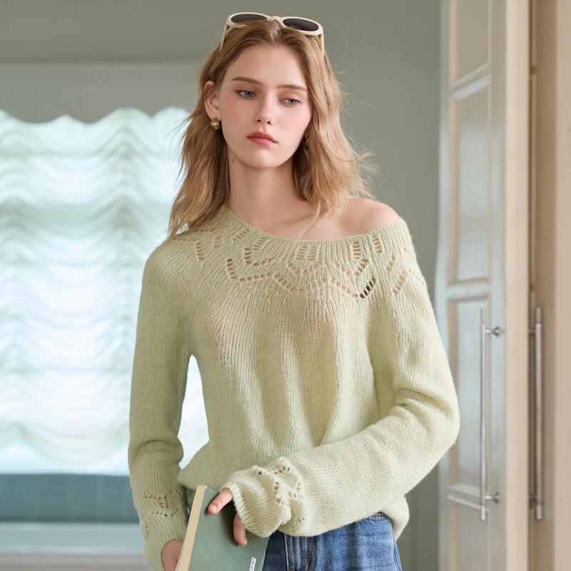 Women's Hollow-Out Knit Pullover Sweater